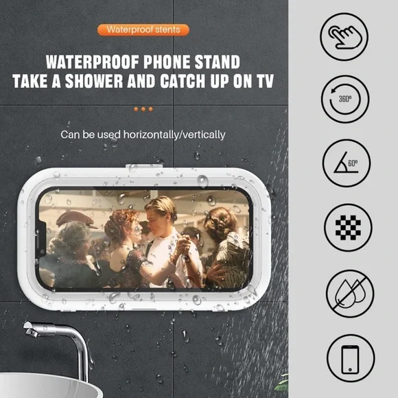 Waterproof Phone Stand for Shower or Kitchen - Picture 2 of 9